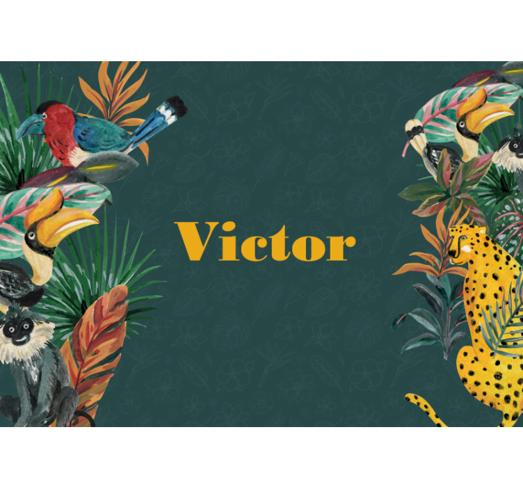 Fotomurale animali esplorazione della fauna esotica - TenStickers