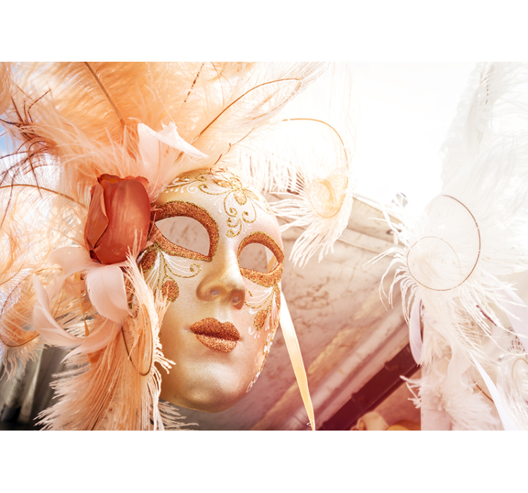 Fotomurale amore maschera di carnevale elegante - TenStickers