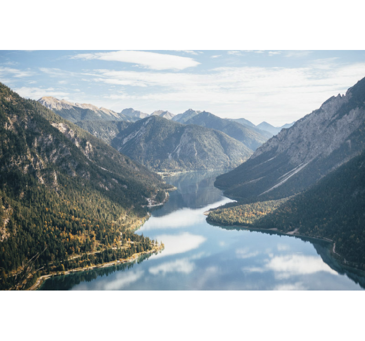 Fotomurale paesaggi maestosa vista sulle montagne - TenStickers