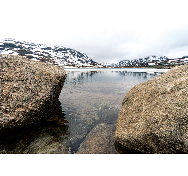 Fotomurale paesaggi eco di montagna serene - TenStickers