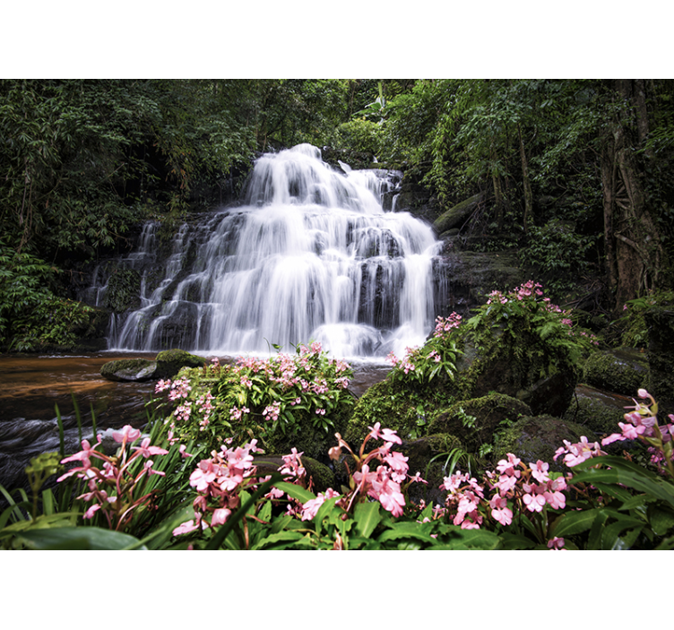 Carta da parati natura paesaggio cascata opulento - TenStickers