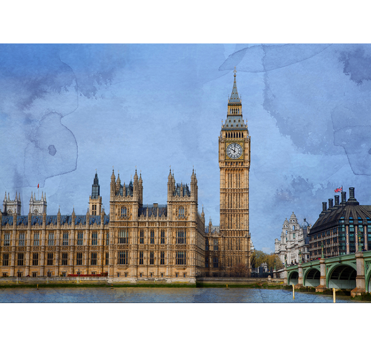 Fotomurale Londra punto di riferimento del big ben - TenStickers