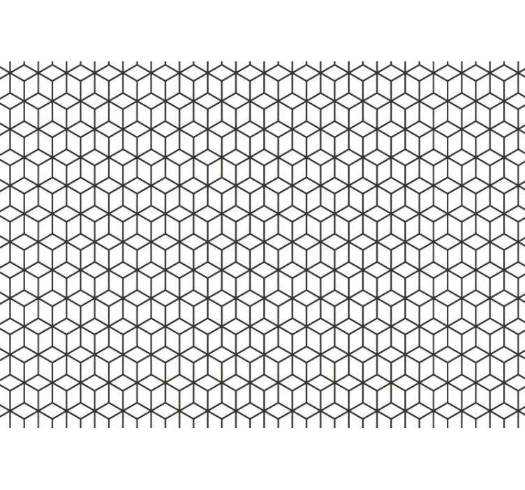 Fotomurale textures modello di cubo geometrico - TenStickers