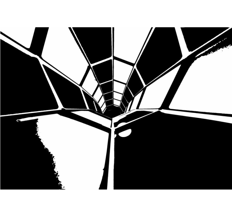 Fotomurale astratto vista prospettica geometrica - TenStickers