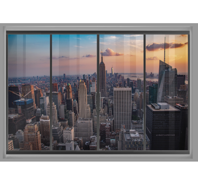 Fotomurale new york paesaggio urbano con empire state - TenStickers