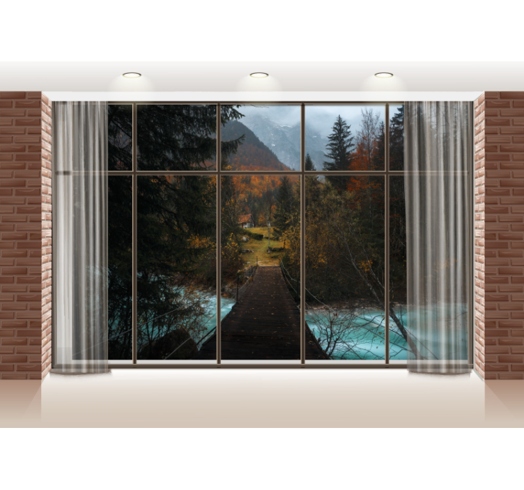 Fotomurale paesaggi scena sentiero di montagna - TenStickers