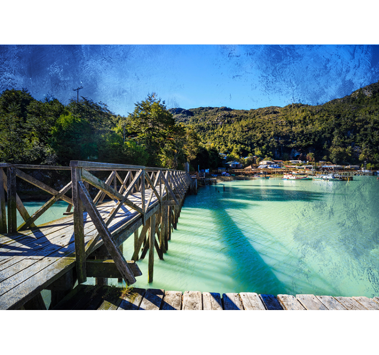 Fotomurale paesaggi sentiero costiero panoramico - TenStickers