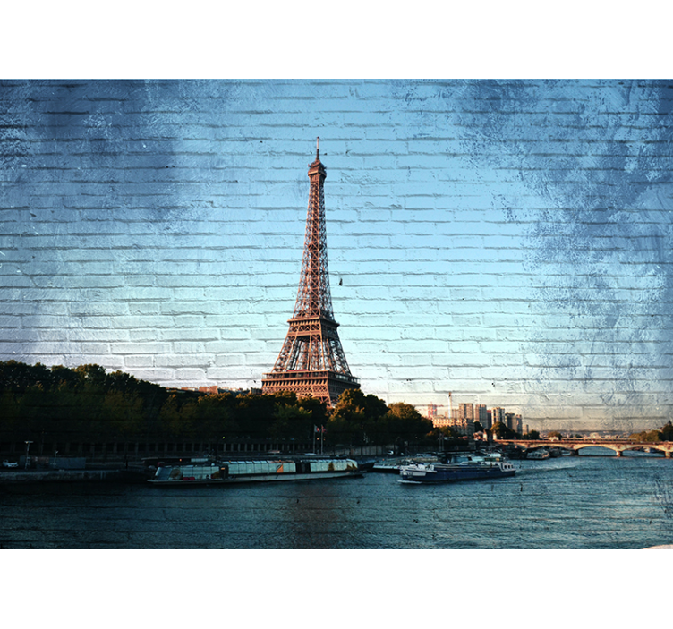 Fotomurale parigi vista in prospettiva torre eiffel - TenStickers