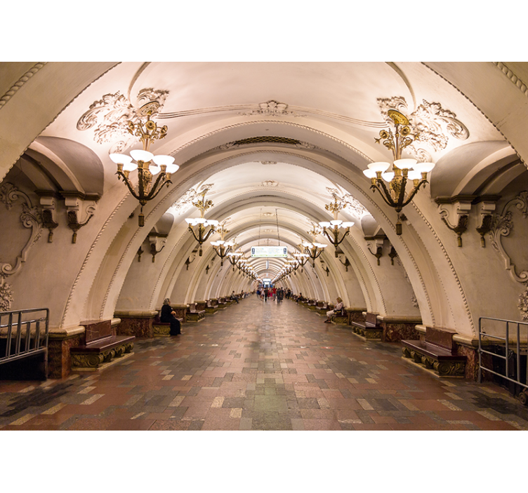 Fotomurale città grande passaggio sotterraneo - TenStickers