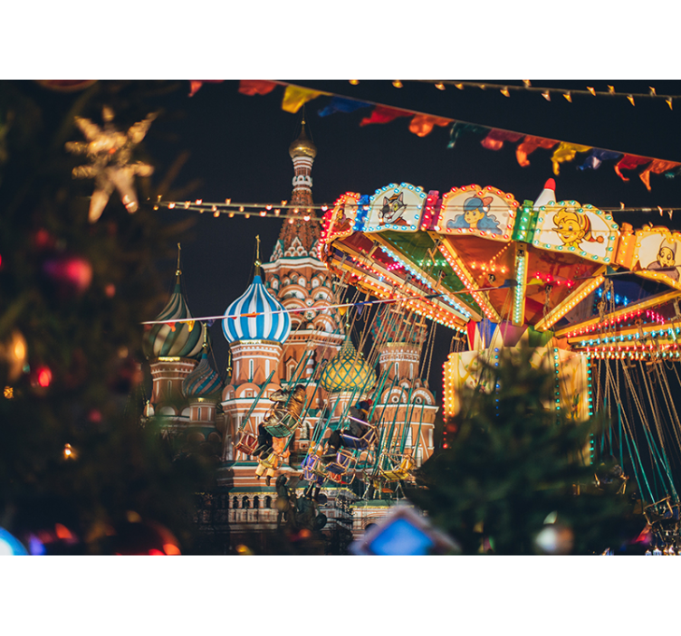 Fotomurale città carnevale di san basilio - TenStickers