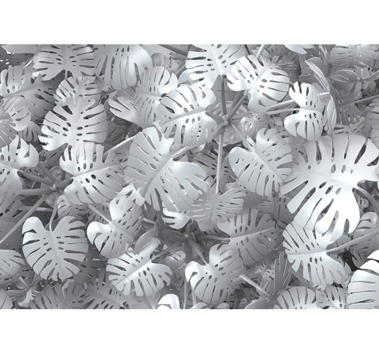 Fotomurali natura motivo a foglia di monstera - TenStickers