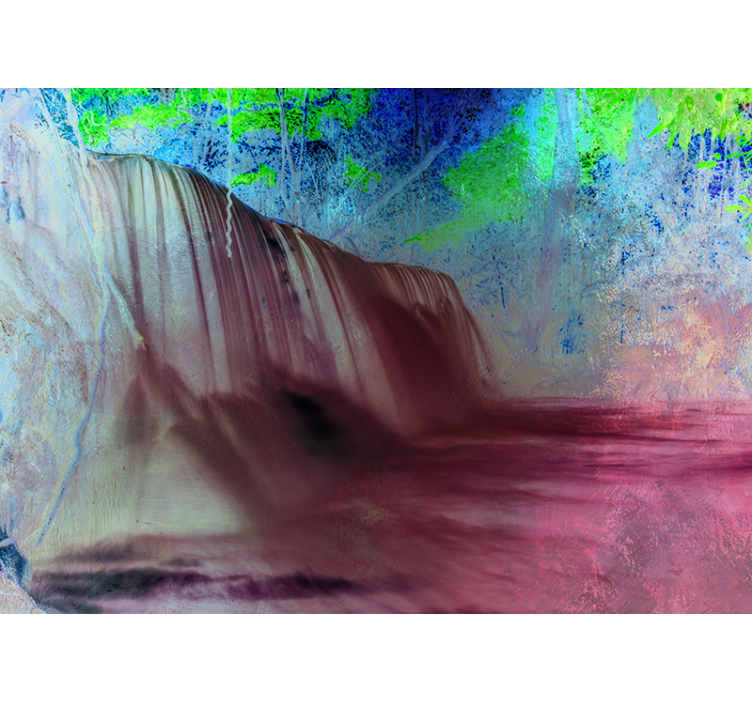 Fotomurali cascate vista cascata serena - TenStickers