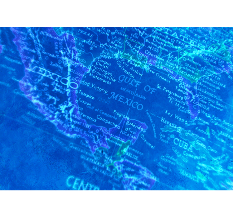 Fotomurale mappamondo disegno di mappa d'epoca - TenStickers