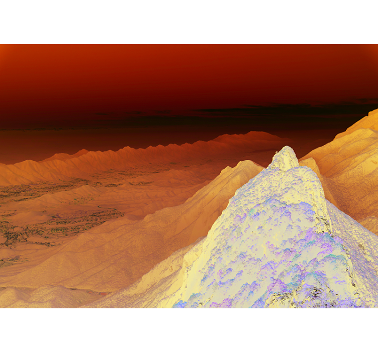 Fotomurale paesaggi vista mozzafiato sulle montagne - TenStickers