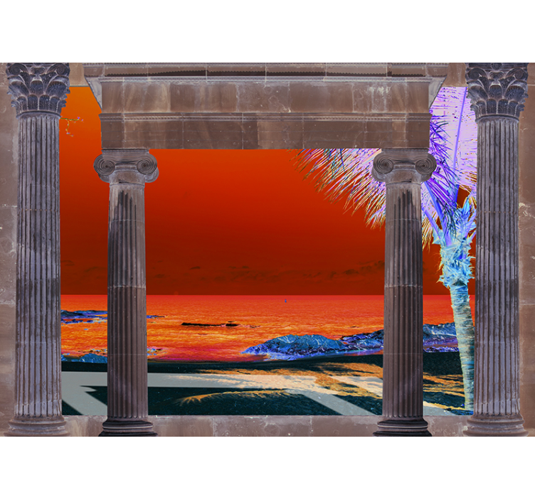 Fotomurale paesaggi vista costiera tropicale - TenStickers