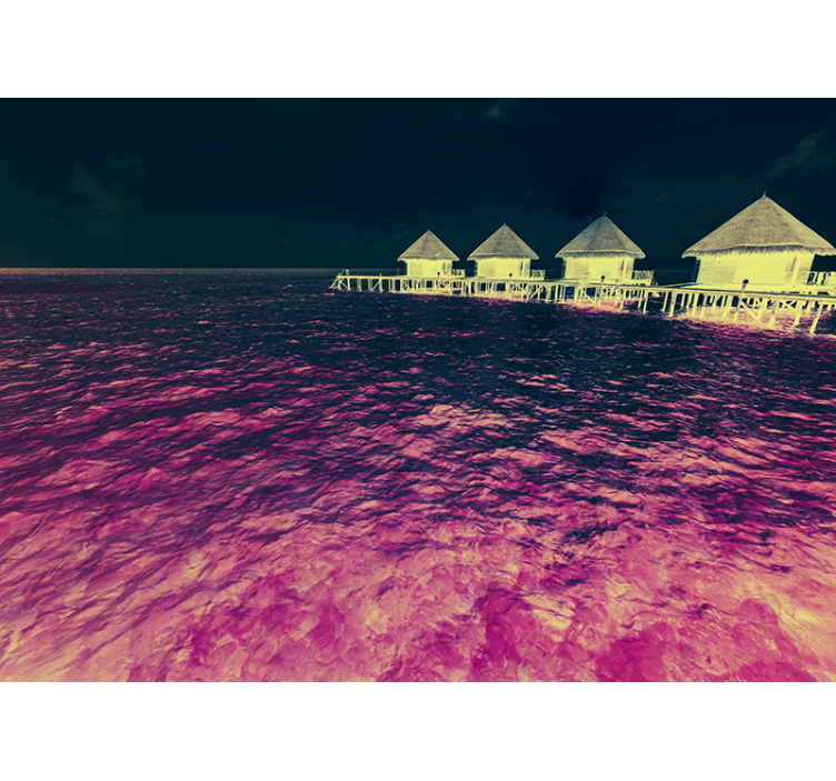 Fotomurale lago ritiro sereno in acqua - TenStickers