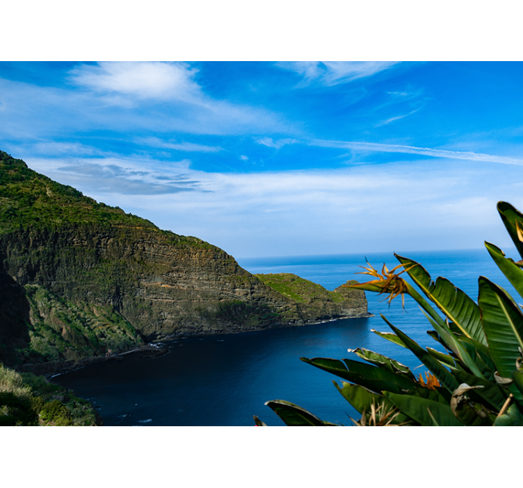 Fotomurale paesaggi vista montagna e mare - TenStickers