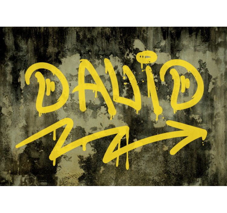 Fotomurale arte urbana street art gialla - TenStickers