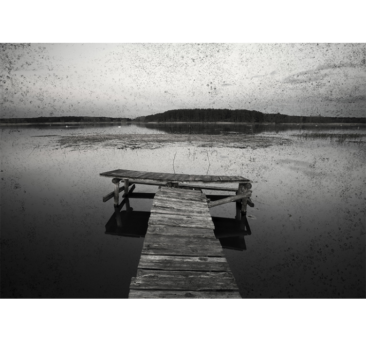 Fotomurale paesaggi riflessi sul molo scenic - TenStickers