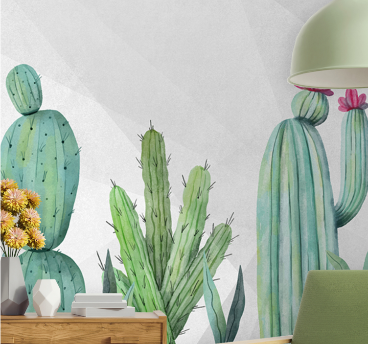 Fotomurali natura design floreale cactus - TenStickers