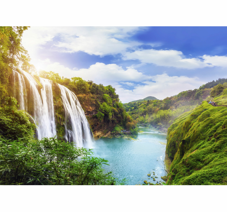 Fotomurale con paesaggio di cascata - TenStickers