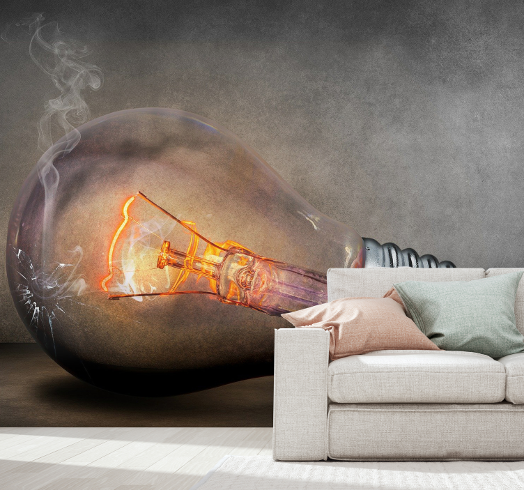 Fotomurale 3d illuminazione infranta - TenStickers