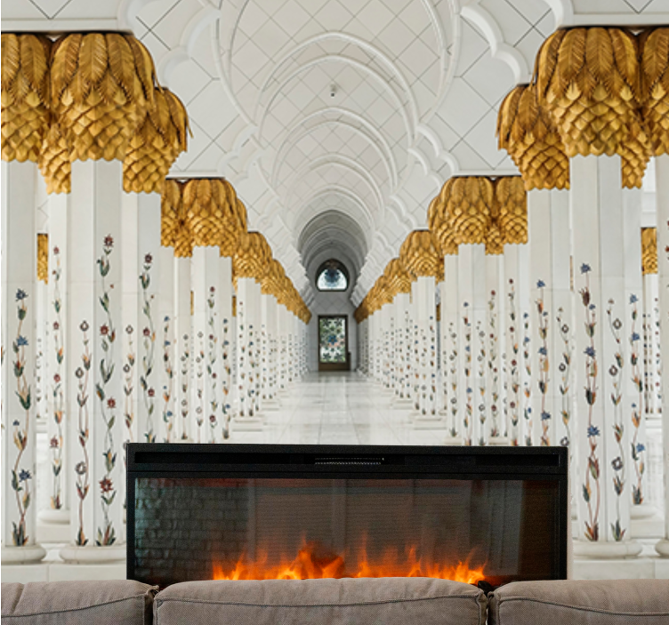 Fotomurale africano foyer delle colonne maestose - TenStickers