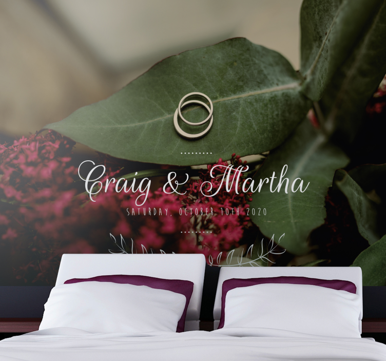 Fotomurale amore fedi nuziali eterne - TenStickers