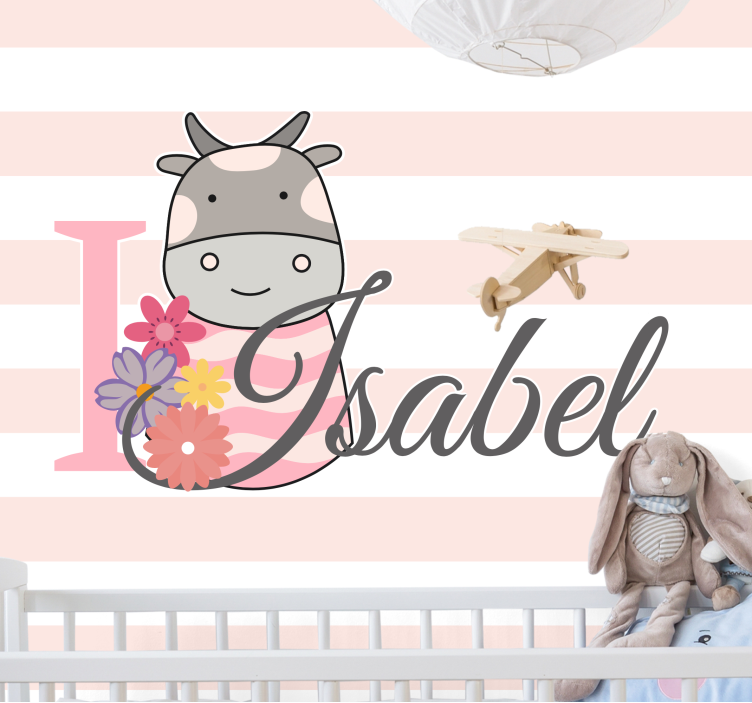 Fotomurale amore ti amo mucca - TenStickers