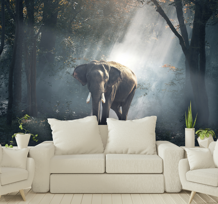 Fotomurale animali elefante maestoso della foresta - TenStickers