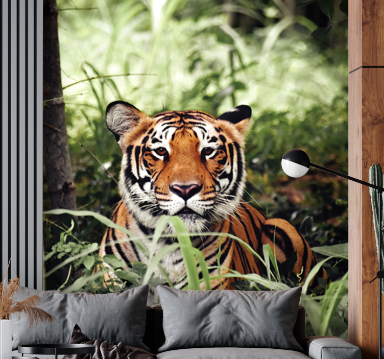 Fotomurale animali esperienza della tigre reale - TenStickers