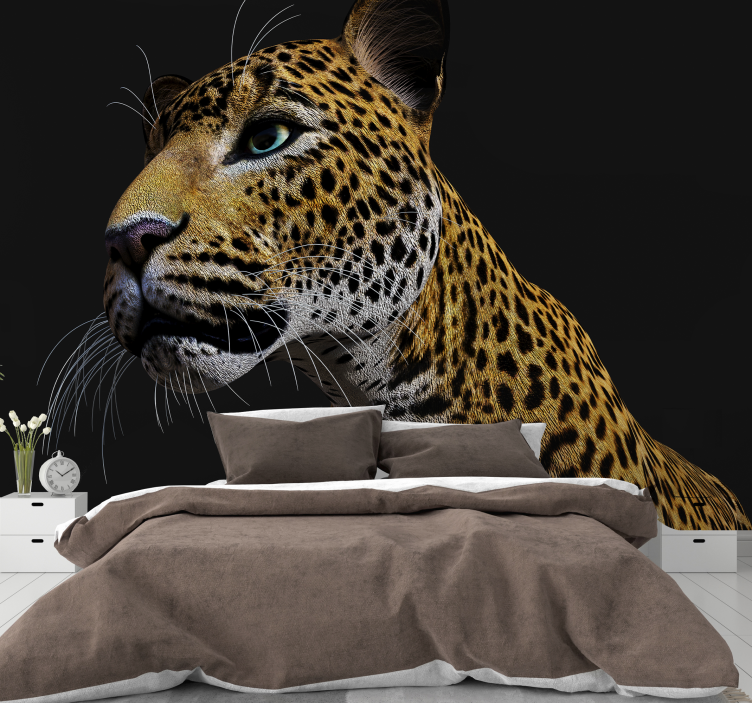 Fotomurale animali leopardo in primo piano - TenStickers