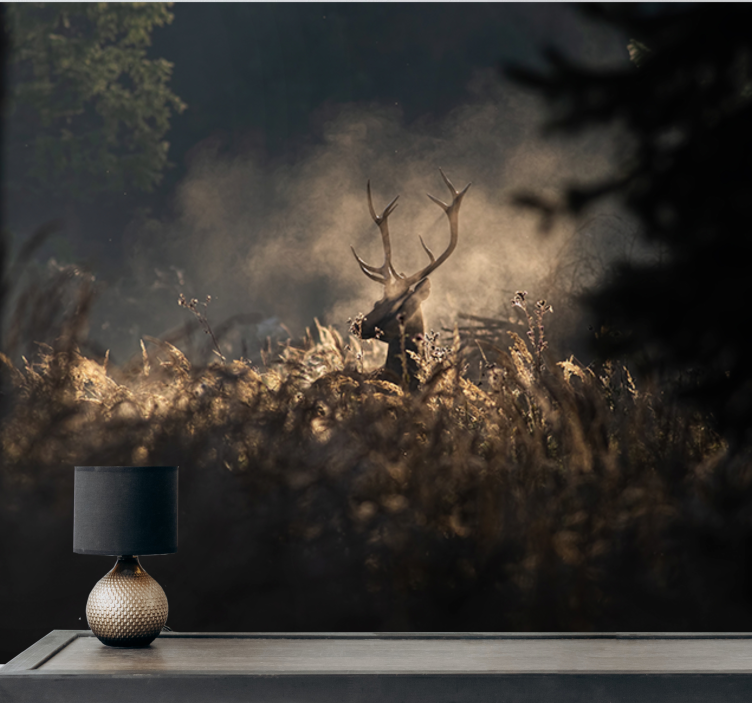 Fotomurale animali outline di alce regal - TenStickers