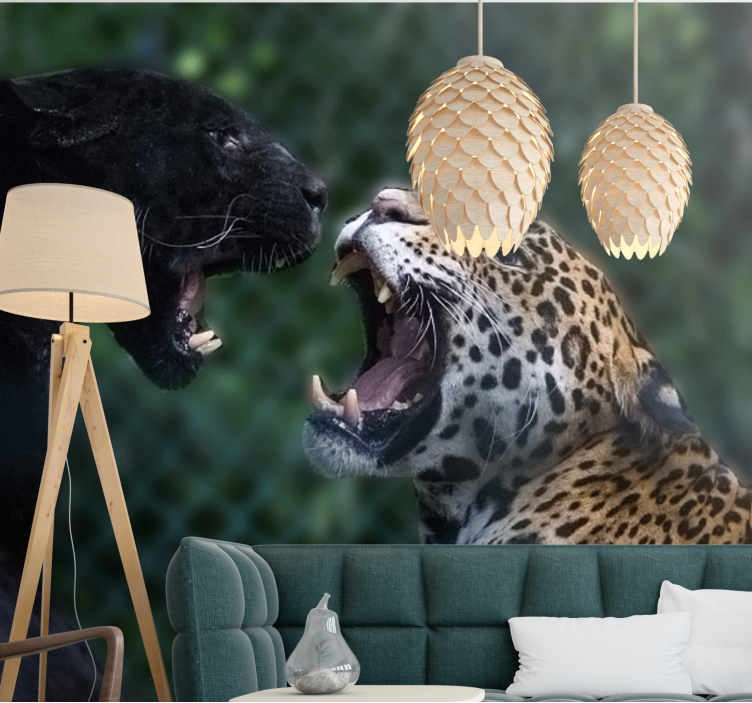 Fotomurale animali panther e giaguaro - TenStickers