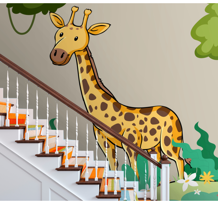 Fotomurale animali scena di giraffe giocose - TenStickers