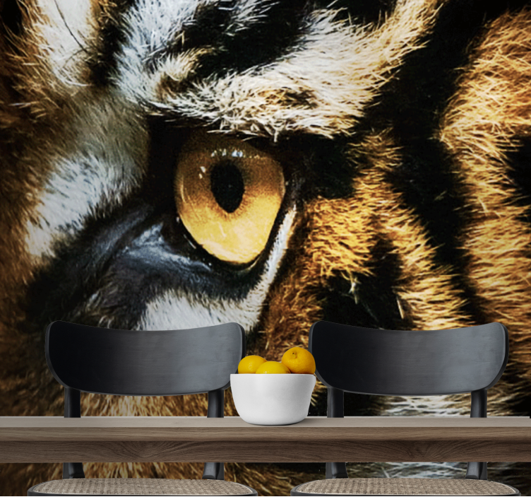Fotomurale animali sguardo intenso della tigre - TenStickers