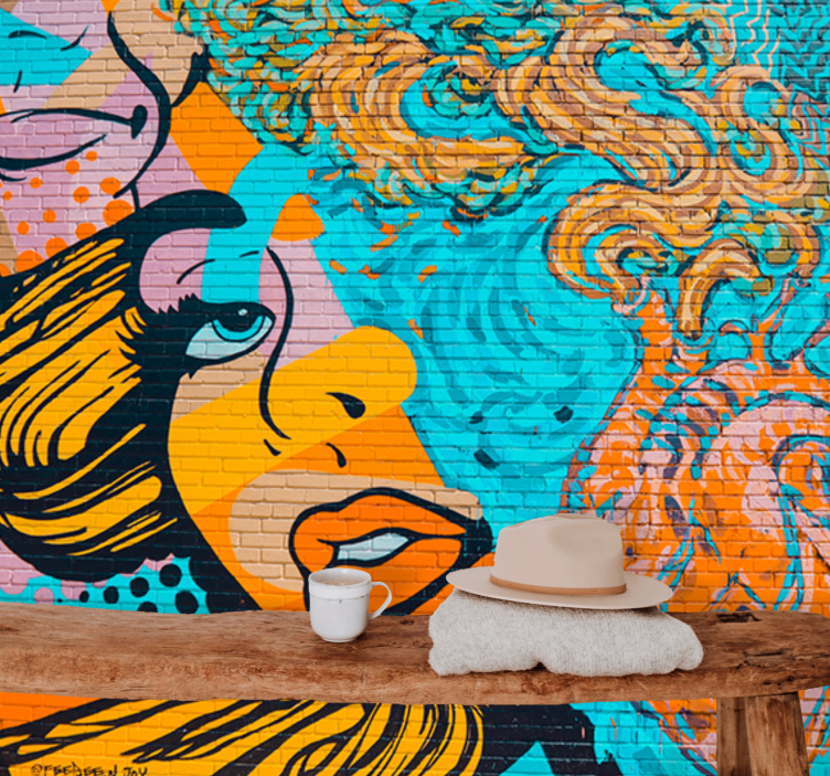 Fotomurale arte urbana espressione urbana colorata - TenStickers