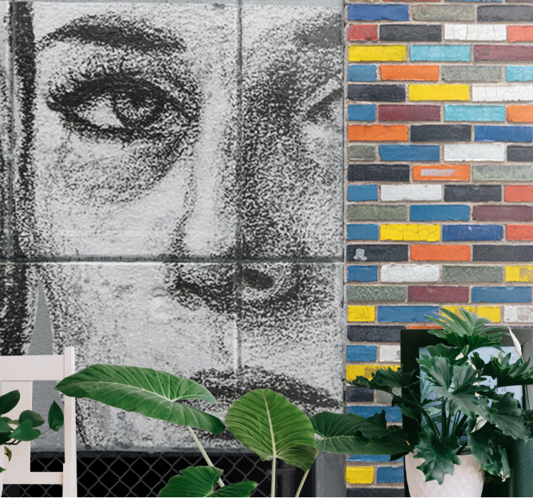 Fotomurale arte urbana ritratto urbano unico - TenStickers