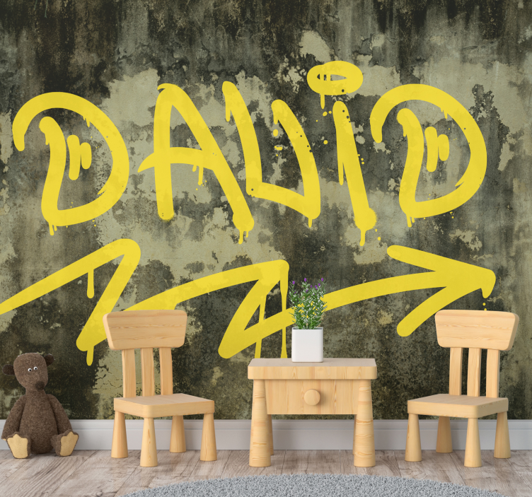 Fotomurale arte urbana street art gialla - TenStickers