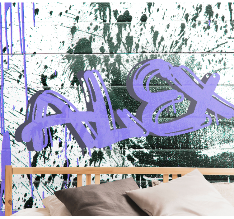 Fotomurale arte urbana tag urbano personalizzabile - TenStickers