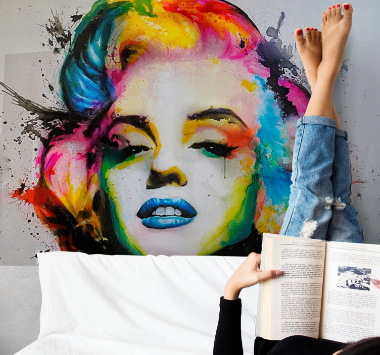 Fotomurale con Marilyn Monroe stile pop art - TenStickers