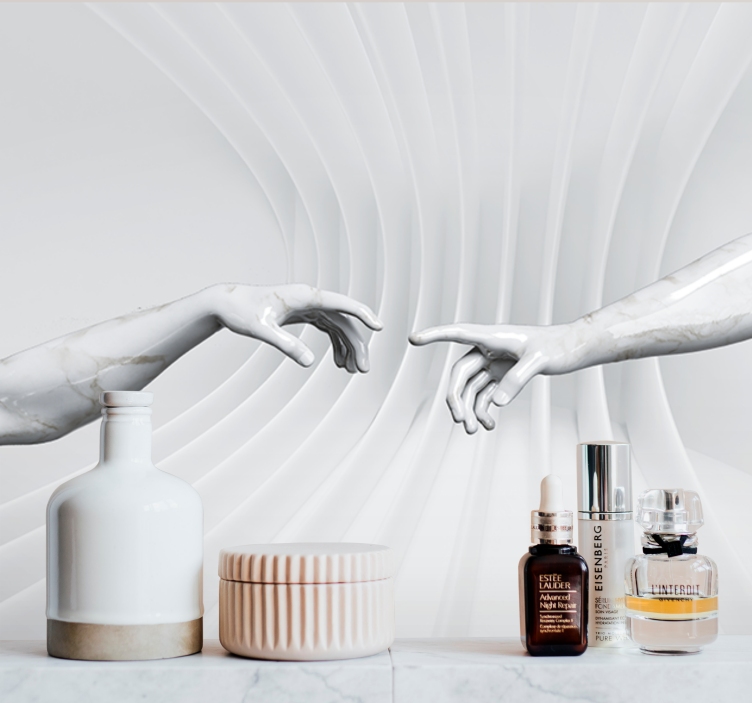 Fotomurale artistico mani di marmo - TenStickers