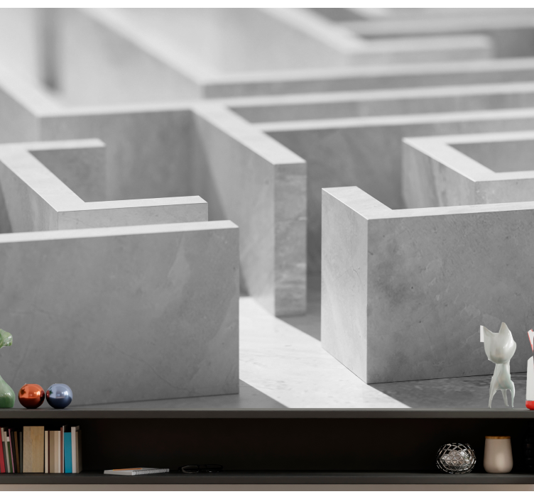 Fotomurale astratto dettagli della struttura labirinto - TenStickers