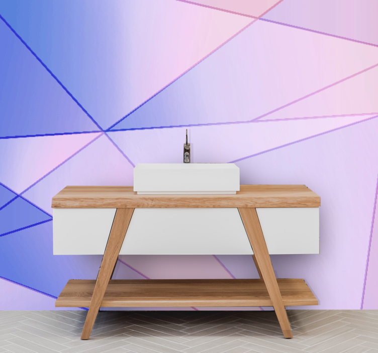 Fotomurale astratto gioco di colori geometrici - TenStickers