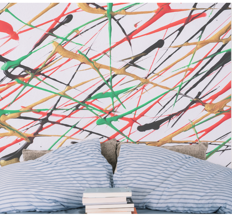 Fotomurale astratto pennellate energiche - TenStickers