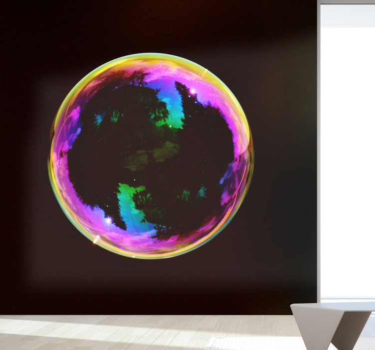 Fotomurale astratto sfera di bolle colorate - TenStickers