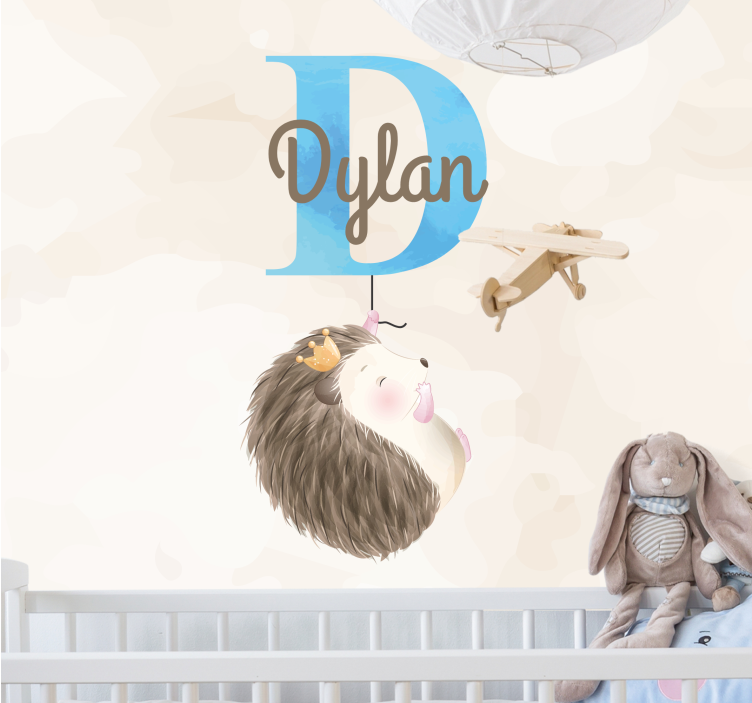 Fotomurale cameretta design riccio carino - TenStickers