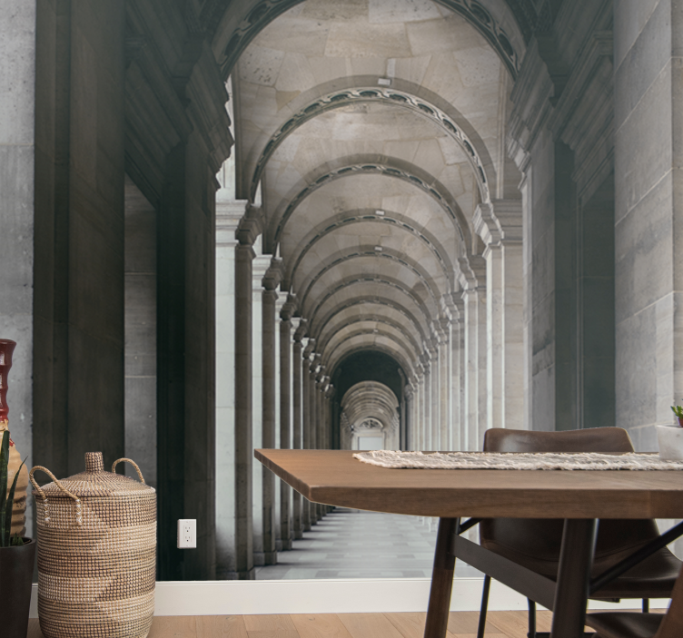 Fotomurale città archi architettonici in prospettiva - TenStickers