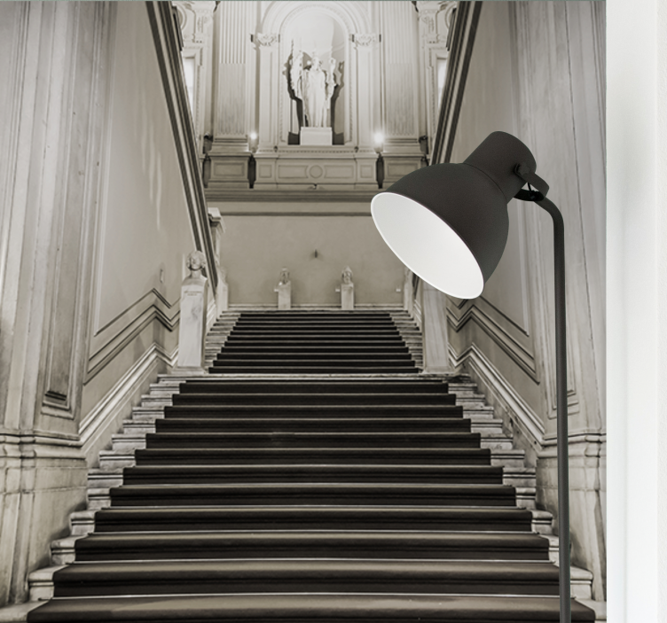 Fotomurale città architettura delle scale - TenStickers