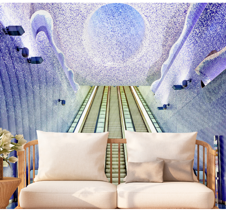 Fotomurale città arte d'ingresso della scala - TenStickers